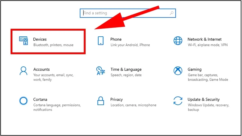 Giao diện trình tìm kiếm và thêm mới thiết bị in ấn tự động trên hệ điều hành Windows 10