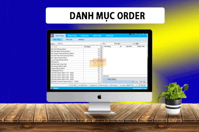 Giao diện nhập liệu trên phần mềm Tiger