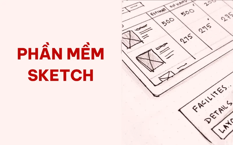 Giao diện Sketch với các công cụ vector