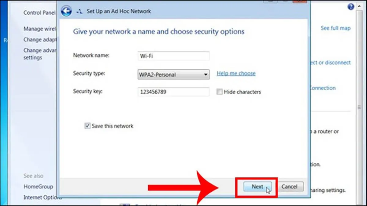 Hệ thống đang tiến hành cấu hình mạng theo các thông số đã nhập