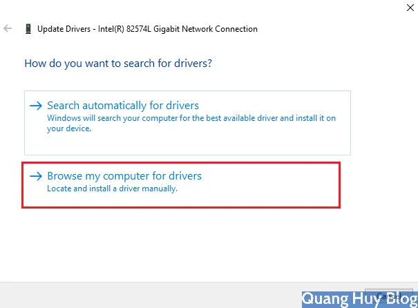 Hệ thống tự động quét và nhận diện các tệp tin trình điều khiển phù hợp