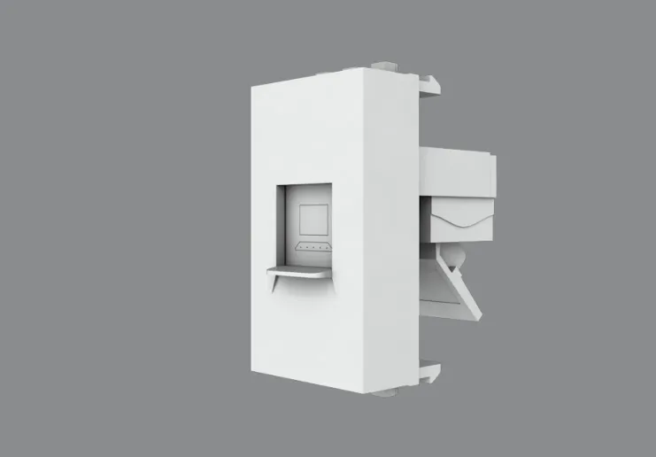 Hạt ổ cắm mạng lan âm tường Rạng Đông thiết kế đồng bộ