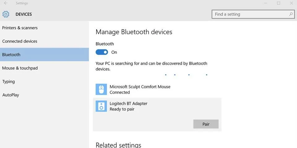 Hướng dẫn chi tiết kết nối máy tính với loa bluetooth win 10 thông qua menu cài đặt hệ thống