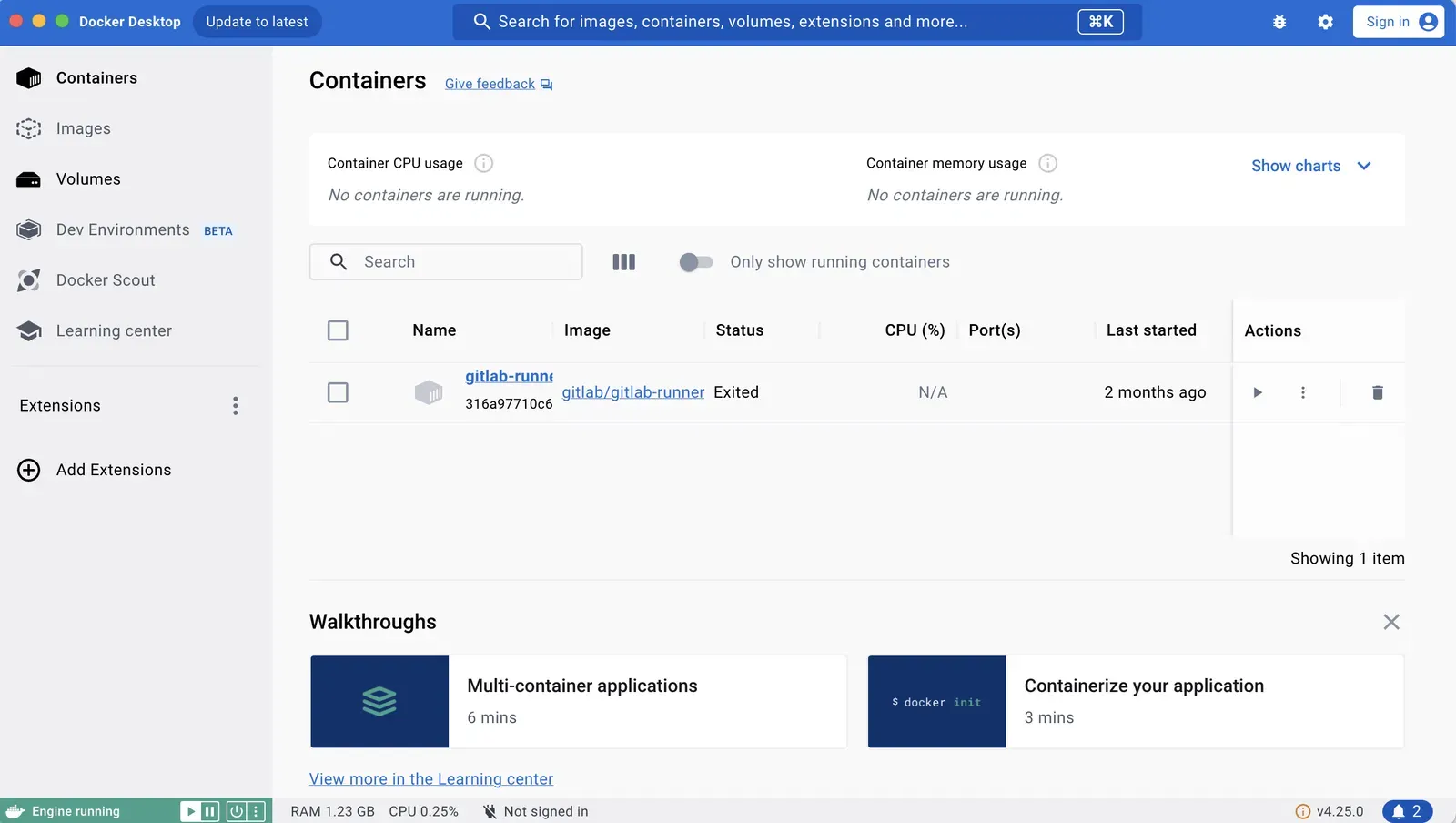 Cách khởi động Docker Desktop từ công cụ tìm kiếm Windows