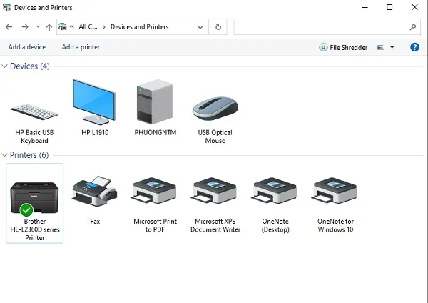 Cách kết nối máy in qua wifi trên máy chủ