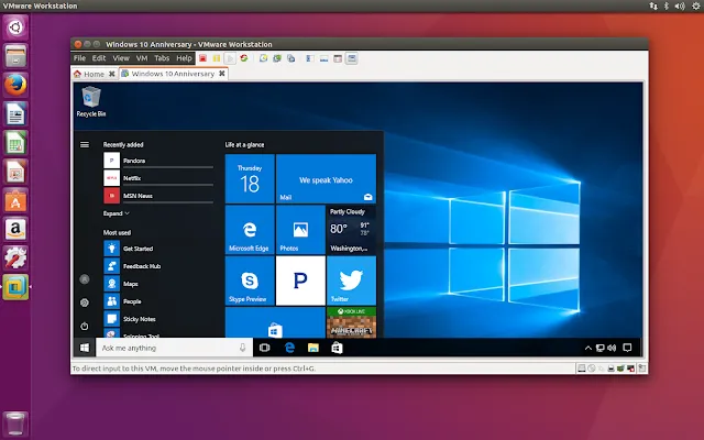 VMware Workstation đang chạy Windows 11 trên Linux