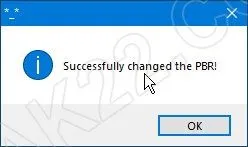 Nạp thành công bản ghi PBR
