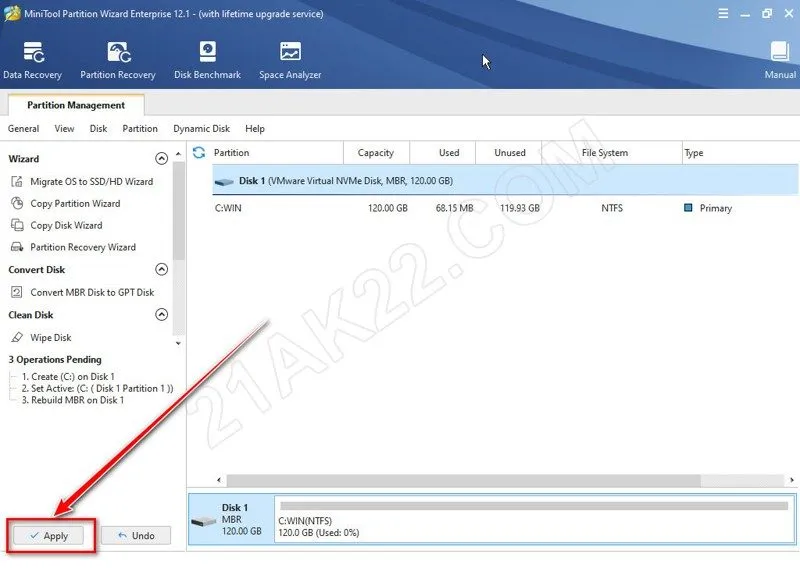 Tái xây dựng bản ghi khởi động MBR