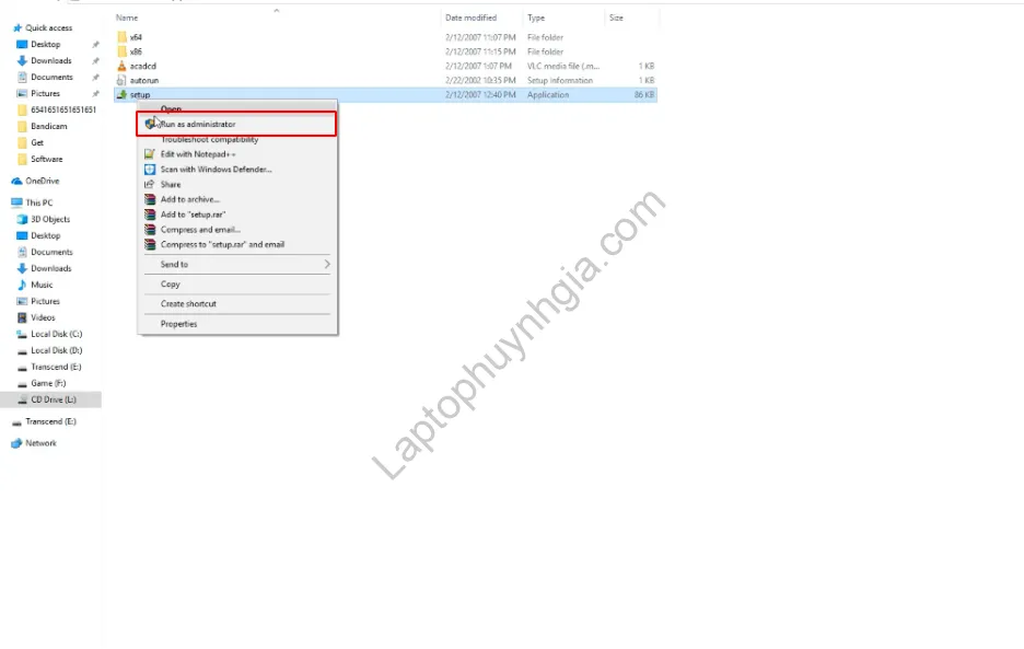 Chạy setup AutoCAD 2008