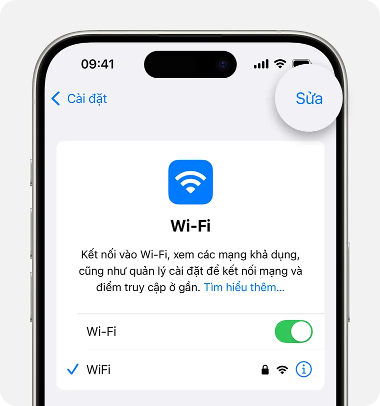 Cách chỉnh sửa và quản lý các mạng Wi-Fi đã từng kết nối