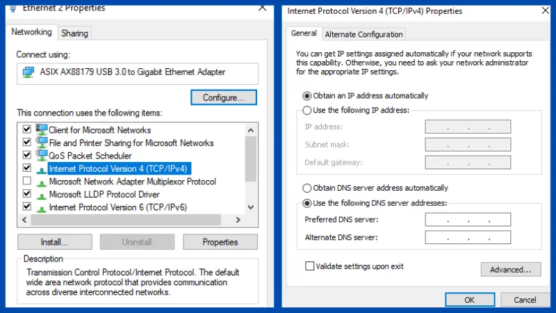 Hướng dẫn gán địa chỉ IP tĩnh để tránh xung đột mạng