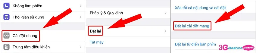 Đặt lại cài đặt mạng trên iPhone