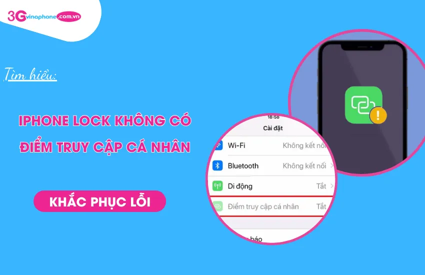 Giao diện cài đặt điểm truy cập cá nhân trên iPhone