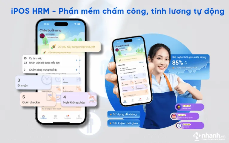 Phần mềm chấm công iPOS HRM