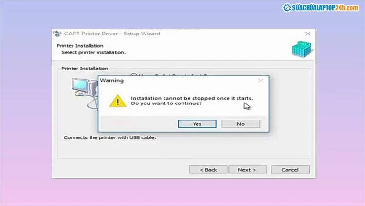Xác nhận cài đặt driver