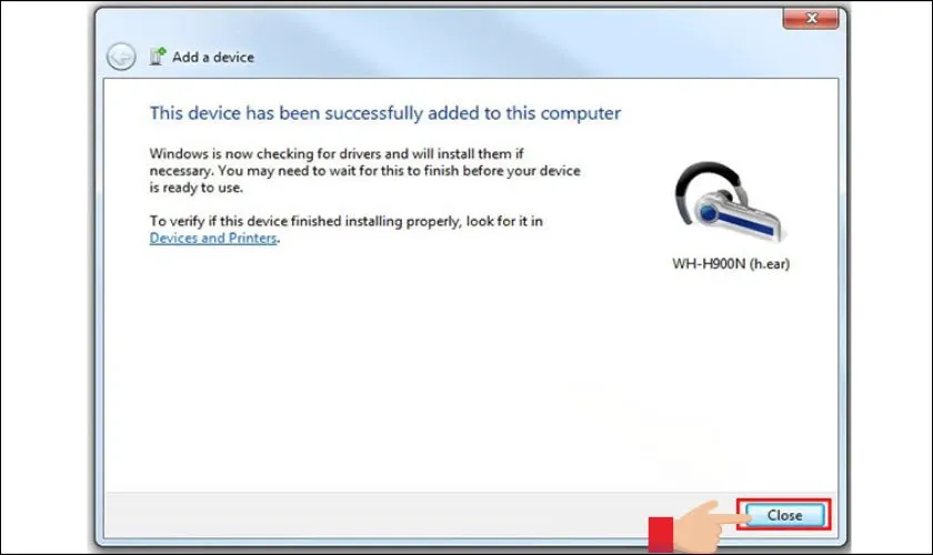 Hoàn tất ghép nối