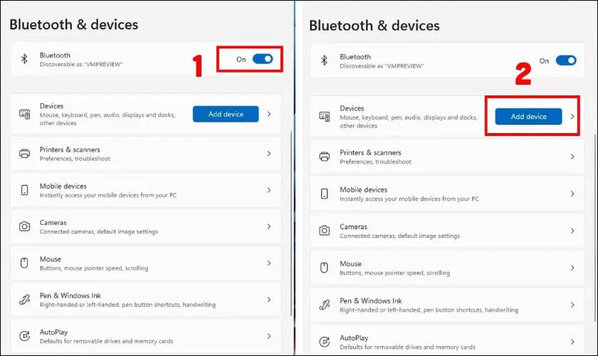 Thêm thiết bị Bluetooth mới