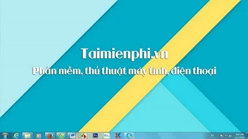 Kết quả sau khi thực hiện thay đổi hình nền thành công trên Windows 7
