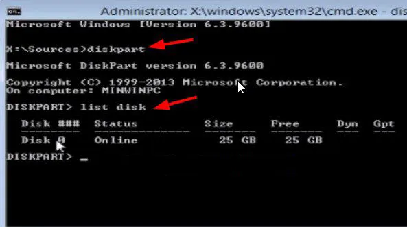 Xác định chuẩn GPT của ổ cứng thông qua công cụ Diskpart