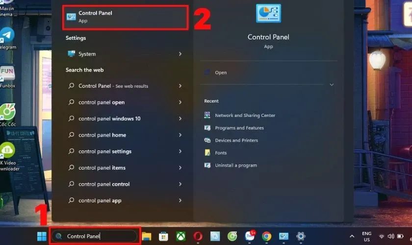 Khắc phục lỗi mất WiFi trên laptop Control Panel