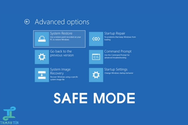 khởi động máy tính ở Safe Mode sửa laptop Dell bị đơ không tắt nguồn được