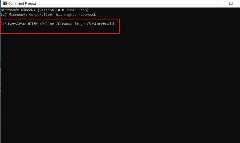 Khởi động lại máy và thực hiện DISM khi bị lỗi Preparing Automatic Repair