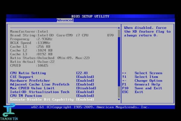 Truy cập BIOS khi có lỗi mất chuột trên laptop
