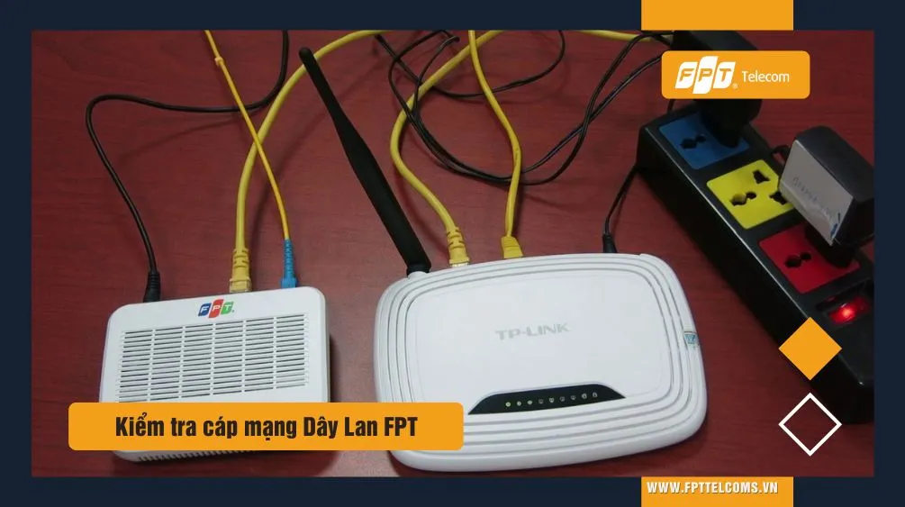 Kiểm tra cáp mạng dây LAN kết nối modem FPT xem có bị đứt hay chuột cắn không.
