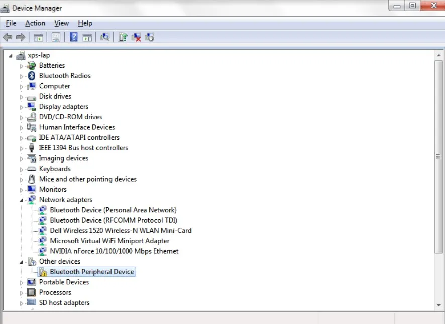Kiểm tra driver WiFi trong Device Manager