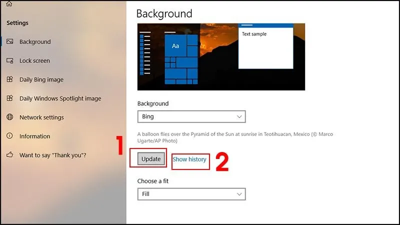Kiểm tra lịch sử các hình ảnh đã từng được sử dụng