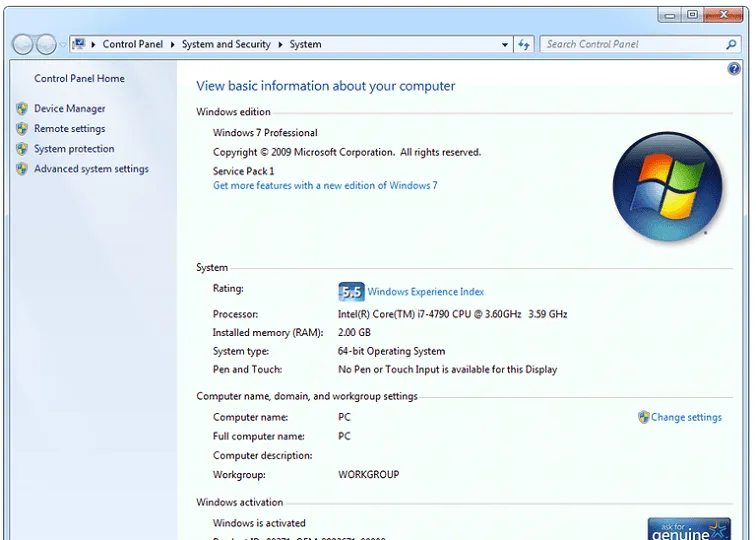 Kiểm tra máy của bạn dùng win gì