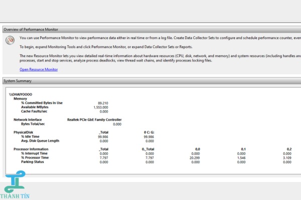 Kiểm tra tình trạng trước khi thực hiện cách giải phóng RAM