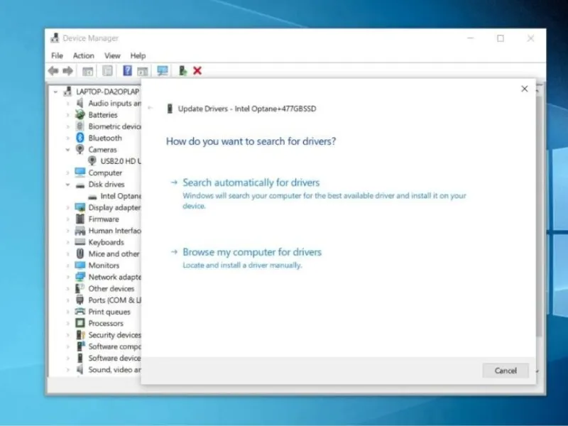 Kiểm tra và cập nhật Driver cho linh kiện laptop