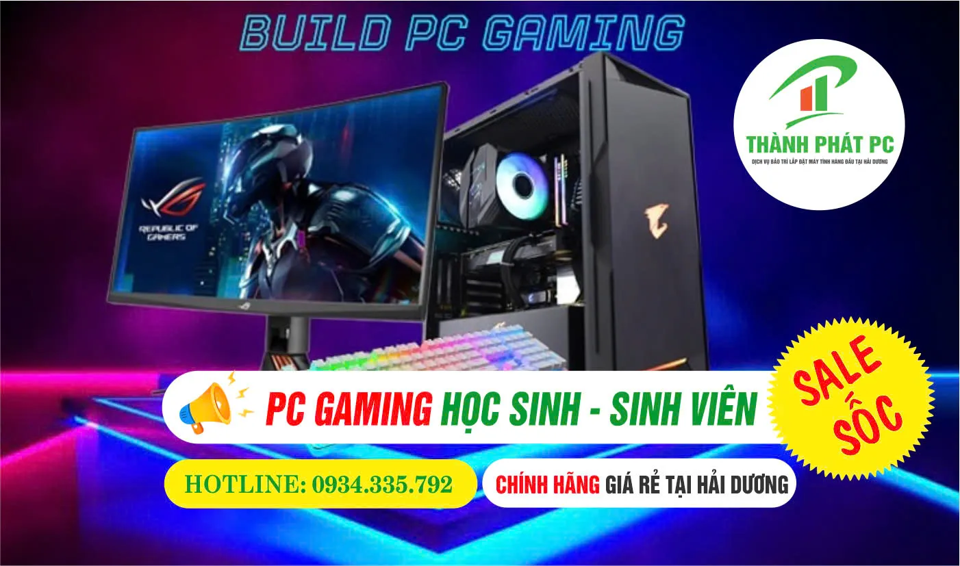Cung Cấp Linh Kiện Máy Tính Gaming Học Tập Hải Dương