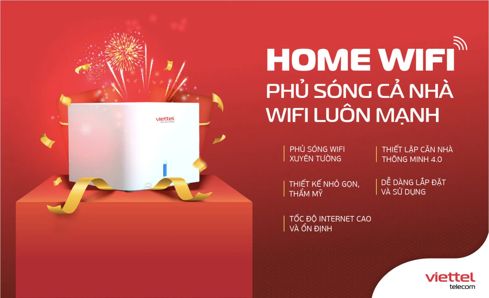 Thiết bị Home WiFi Mesh giúp mở rộng vùng phủ sóng khi lắp đặt wifi bến tre