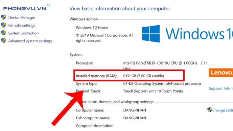 Kiểm tra mức sử dụng RAM qua Task Manager