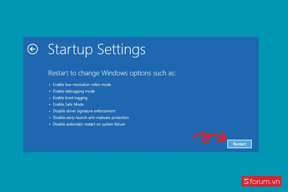 Khởi động giao diện Safe Mode bước 3 (Hình minh họa)