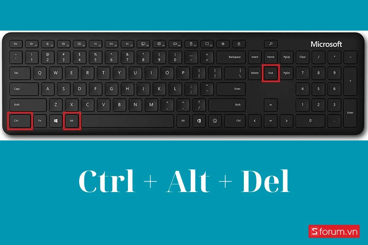 Dùng bàn phím để khắc phục laptop bị treo Restarting bước 2 (Hình minh họa)