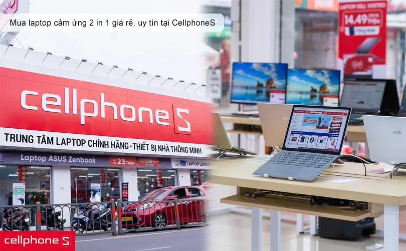 Mua laptop Dell màn hình cảm ứng uy tín