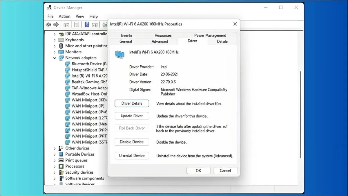 Gỡ Driver Wifi Cũ