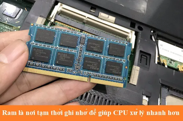 Linh kiện bộ nhớ RAM hỗ trợ xử lý đa nhiệm