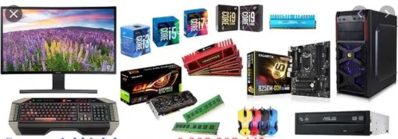 Các linh kiện máy tính chính hãng như RAM, SSD và nguồn sẵn sàng thay thế