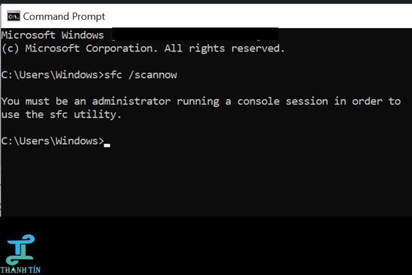 Sửa lỗi không mở được setting Win 10 bằng Command Prompt