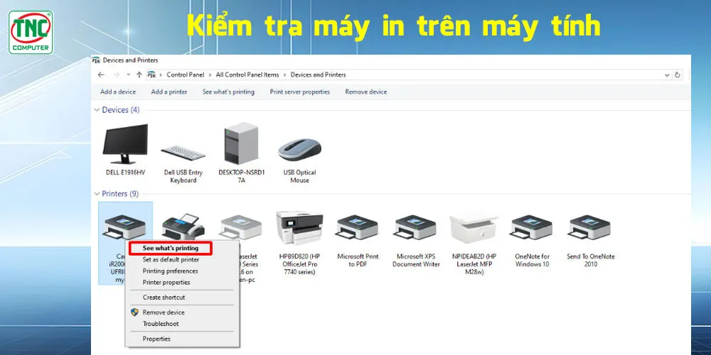 kháº¯c phá»¥c lá»—i offline mÃ mÃ¡y in