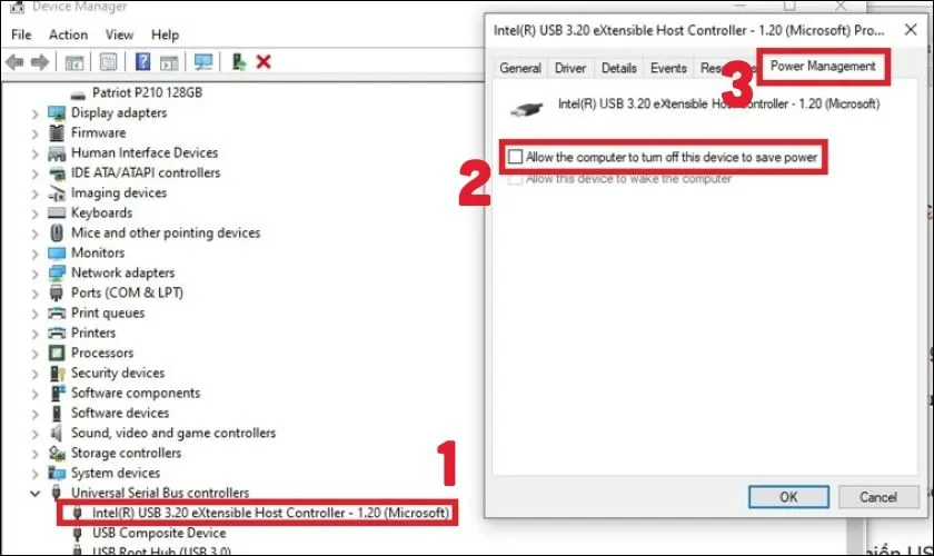 Sửa lỗi phần mềm để khắc phục lỗi Power surge on the USB port