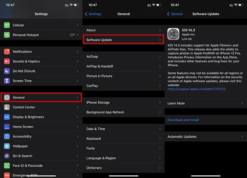 Cập nhật iOS mới nhất để khắc phục iPhone 8 Plus bắt WiFi kém