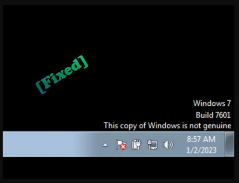 Lỗi Windows 7 Build 7601 This Copy Of Windows Is Not Genuine (12)