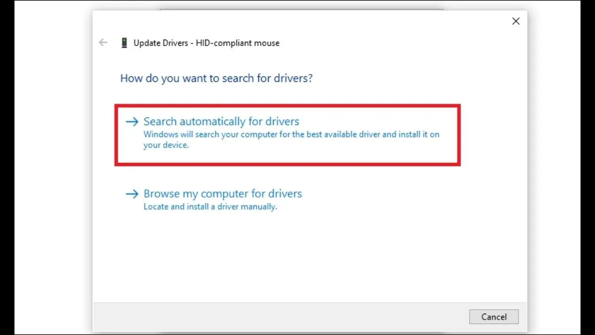 Cập nhật driver card mạng qua Device Manager