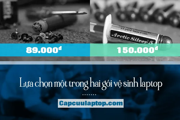 Kỹ thuật viên đang thực hiện quy trình tháo máy vệ sinh laptop chuyên nghiệp