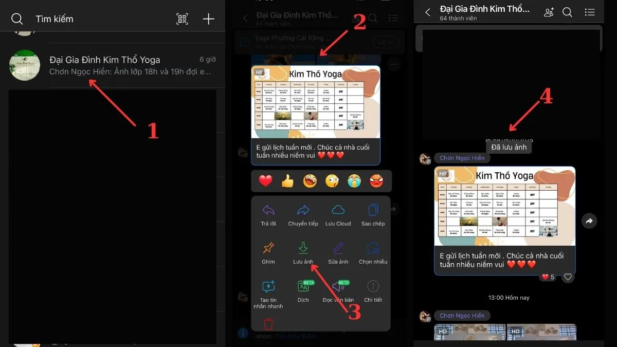 Lưu ảnh video từ Zalo về điện thoại